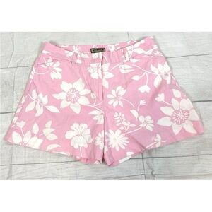 Khakis International Design Shorts Women 10 Soul Surfer Pink Floral Tropical sun